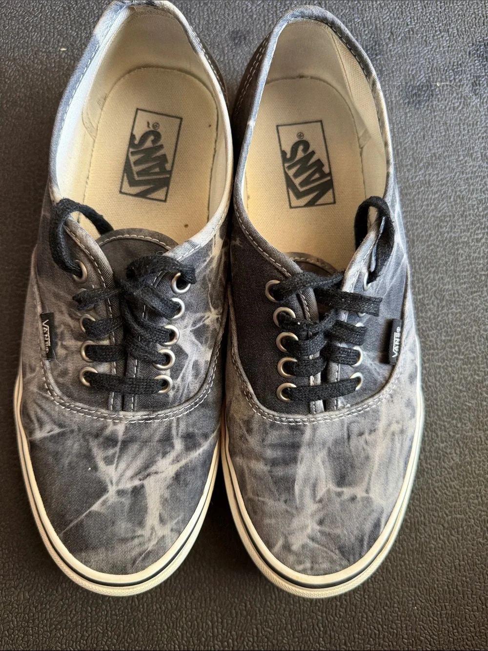 Vans-Black & Gray Tie-Dye Authentic Sneakers